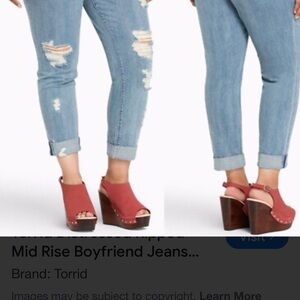 Torrid Light Blue Distressed Jeans